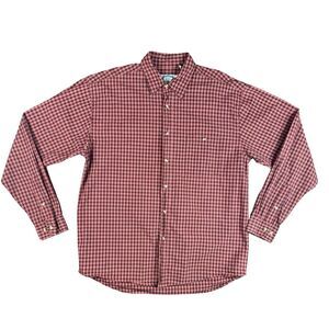 Men's Micro Check Button-Down 100% Cotton Long Sleeve Shirt